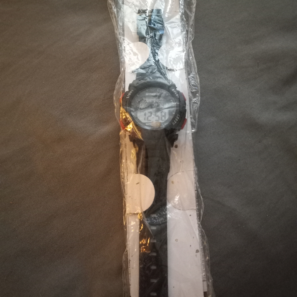 Black Digital Sports Watch